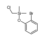 (2-bromophenoxy)-(chloromethyl)-dimethylsilane结构式