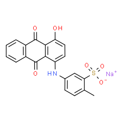 sodium [(9,10-dihydro-4-hydroxy-9,10-dioxo-1-anthryl)amino]toluenesulphonate Structure