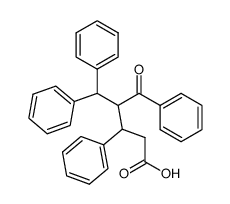 4-benzhydryl-5-oxo-3,5-diphenyl-valeric acid Structure