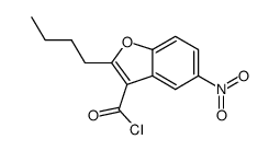 2-(n-butyl)-3-chlorocarbonyl-5-nitrobenzofuran Structure