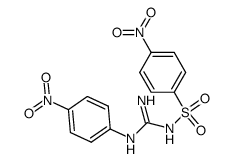 N-(4-nitro-benzenesulfonyl)-N'-(4-nitro-phenyl)-guanidine Structure