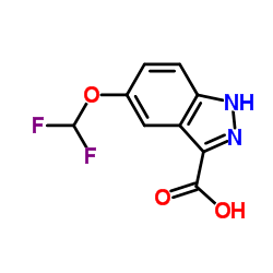 5-(Difluoromethoxy)-1H-indazole-3-carboxylic acid Structure