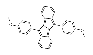 5,10-bis-(4-methoxy-phenyl)-indeno[2,1-a]indene Structure