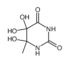 1,3-dihydro-5,5,6-trihydroxy-6-methylpyrimidine-2,4-dione Structure