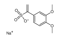 sodium 1-(3,4-dimethoxyphenyl)ethene-1-sulfonate Structure