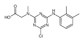 N-methyl-N-[4-chloro-6-(2,3-xylidino)-2-s.triazinyl]aminoacetic acid Structure