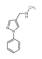 N-METHYL-N-[(1-PHENYL-1H-PYRAZOL-4-YL)METHYL]AMINE Structure