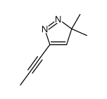 3H-Pyrazole, 3,3-dimethyl-5-(1-propynyl)- (9CI)结构式