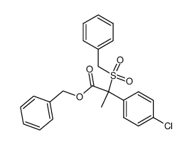 benzyl 2-(4-chlorophenyl)-2-benzylsulfonylpropionate结构式