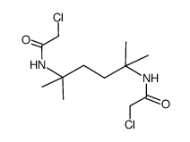 bis-N,N'-(2-chloroacetyl)-2,5-dimethylhexane-2,5-diamine结构式