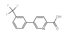 5-(3-(三氟甲基)苯基)吡啶甲酸结构式