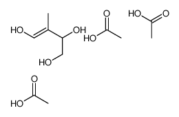 acetic acid,3-methylbut-3-ene-1,2,4-triol Structure