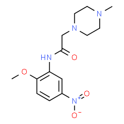 N-(2-METHOXY-5-NITROPHENYL)-2-(4-METHYLPIPERAZINO)ACETAMIDE structure