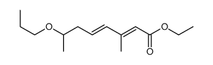 ethyl 3-methyl-7-propoxyocta-2,4-dienoate Structure