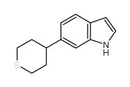 6-(TETRAHYDRO-THIOPYRAN-4-YL)-1H-INDOLE structure