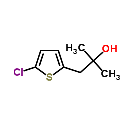 1-(5-Chloro-2-thienyl)-2-methyl-2-propanol Structure