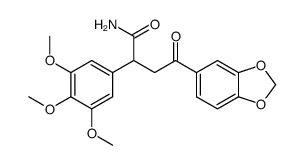 4-(3,4-methylenedioxyphenyl)-4-oxo-2-(3,4,5-trimethoxyphenyl)butyramide Structure