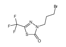 3-(3-bromopropyl)-5-(trifluoromethyl)-1,3,4-thiadiazol-2-one结构式