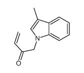 1-(3-methylindol-1-yl)but-3-en-2-one结构式