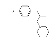 trimethyl-[4-(2-methyl-3-piperidin-1-ylpropyl)phenyl]silane Structure
