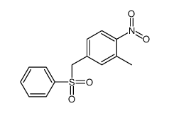 4-(benzenesulfonylmethyl)-2-methyl-1-nitrobenzene Structure