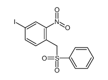 1-(benzenesulfonylmethyl)-4-iodo-2-nitrobenzene结构式