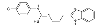 1-[3-(1H-benzimidazol-2-yl)propyl]-3-(4-chlorophenyl)thiourea Structure