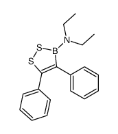 N,N-diethyl-4,5-diphenyldithiaborol-3-amine Structure