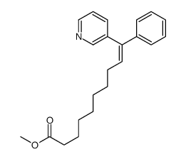 methyl 10-phenyl-10-pyridin-3-yldec-9-enoate结构式