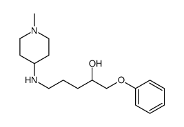 5-[(1-methylpiperidin-4-yl)amino]-1-phenoxypentan-2-ol结构式