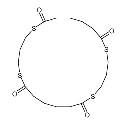 1,5,12,16-tetrathiacyclodocosane-6,11,17,22-tetrone结构式