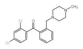 2,4-DICHLORO-2'-(4-METHYLPIPERAZINOMETHYL) BENZOPHENON Structure