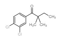 3',4'-DICHLORO-2,2-DIMETHYLBUTYROPHENONE结构式