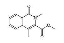 3-carbossimetil-2,4-dimetil-1,2-diidro-1-ossiisochinolina结构式