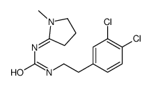 1-[2-(3,4-dichlorophenyl)ethyl]-3-(1-methylpyrrolidin-2-ylidene)urea结构式