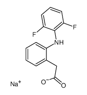 Sodium; [2-(2,6-difluoro-phenylamino)-phenyl]-acetate结构式