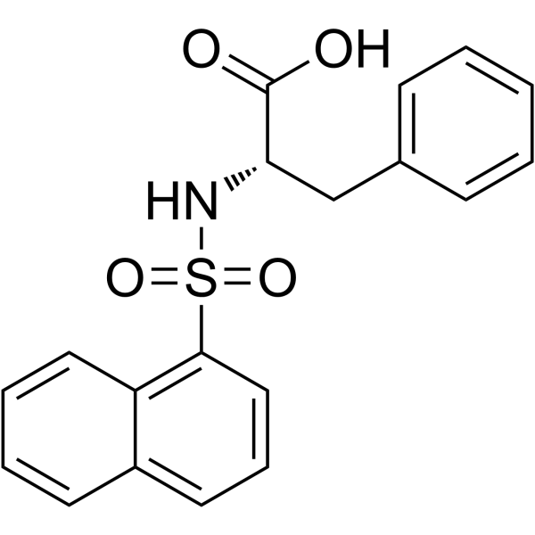 N-(1-萘磺酰)-L-苯丙氨酸结构式