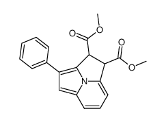 1,2-Dihydro-3-phenylpyrrolo(2,1,5-cd)indolizin-1,2-dicarbonsaeure-dimethylester结构式