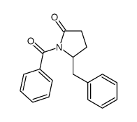 1-benzoyl-5-benzylpyrrolidin-2-one结构式