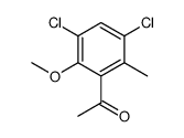 3,5-Dichlor-2-methoxy-6-methyl-acetophenon Structure