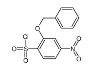 4-nitro-2-phenylmethoxybenzenesulfonyl chloride结构式