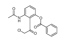 Acetamide, N-[3-(benzoyloxy)-2-(2-chloroacetyl)phenyl]结构式