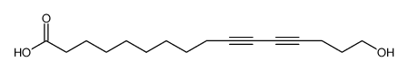 10,12-Hexadecadiynoic acid, 16-hydroxy结构式