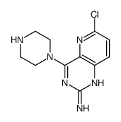 6-chloro-4-piperazin-1-ylpyrido[3,2-d]pyrimidin-2-amine Structure