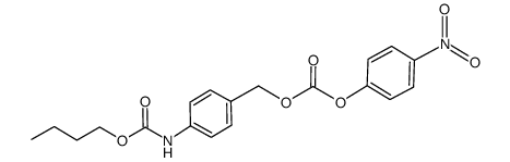 butyl p-(hydroxymethyl)-phenylcarbamate p-nitrophenyl carbonate结构式