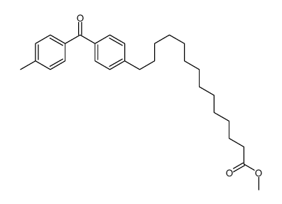 methyl 14-[4-(4-methylbenzoyl)phenyl]tetradecanoate结构式