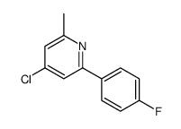 4-chloro-2-(4-fluorophenyl)-6-methylpyridine Structure
