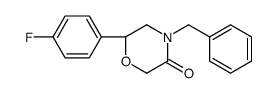 (6S)-4-benzyl-6-(4-fluorophenyl)morpholin-3-one结构式