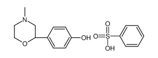 benzenesulfonic acid,4-[(2S)-4-methylmorpholin-2-yl]phenol结构式