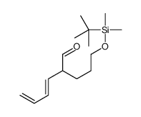 2-[3-[tert-butyl(dimethyl)silyl]oxypropyl]hexa-3,5-dienal结构式